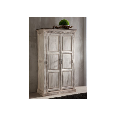 Castle 2 Door Solid Wood Wardrobe