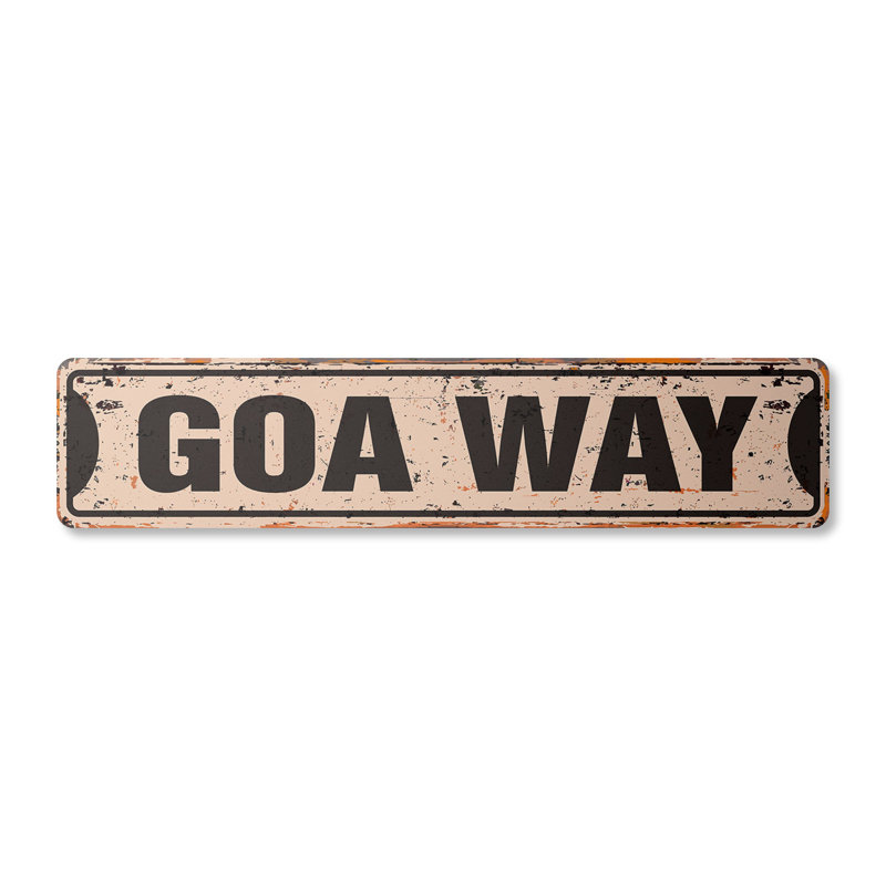 Plaque de rue Goa Way