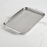 2 piece OvenBond Half Sheet Pan Set: Half Sheet Pan w/Baking Rack