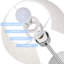 Lampe de table argentée 15,4 po Jazmon