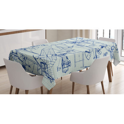 Airplane Geometric Tablecloth