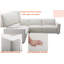 Canapé modulaire 3 pièces d'angle rembourré symétrique-133713037