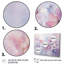 «Purple Dreamy Florals I - Abstract Botanicals», art mural encadré-1492156230-1492156229