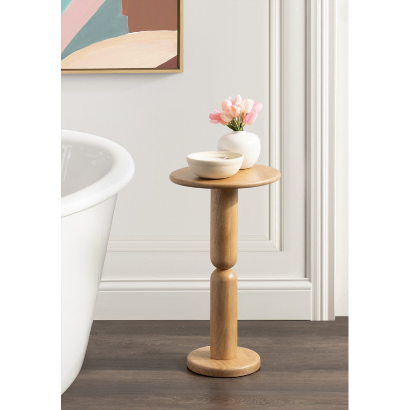Table d'appoint ronde Macron, Natural