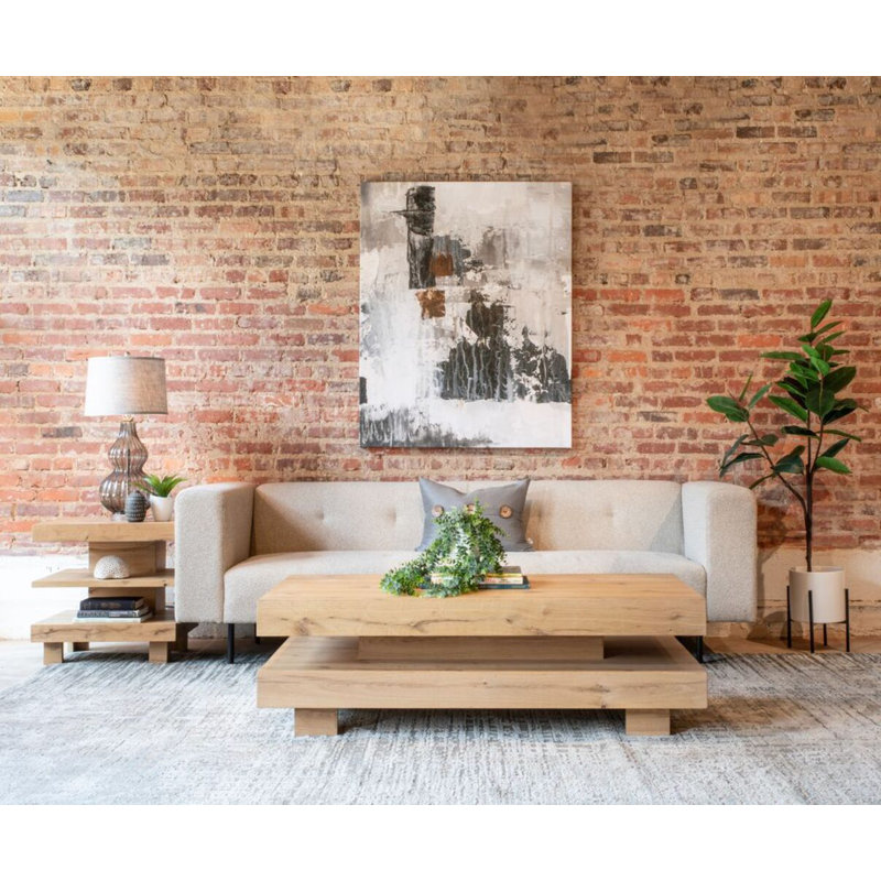 Jullisa 55" Coffee Table In Distressed Oak