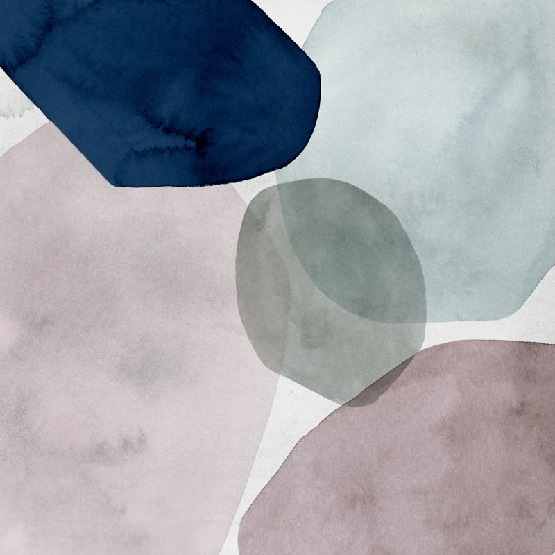 «Stacked Around II», peinture sur toile, H 12 po x l 12 po