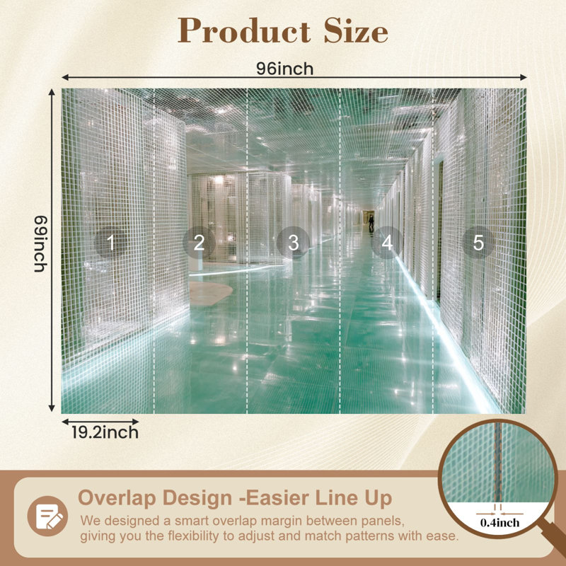 Papiers peints Futuristic Peel and Stick Ethereal, L 96 po x l 69 po