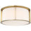 Barbara Barry Phinn 13" Flush Mount with White Glass