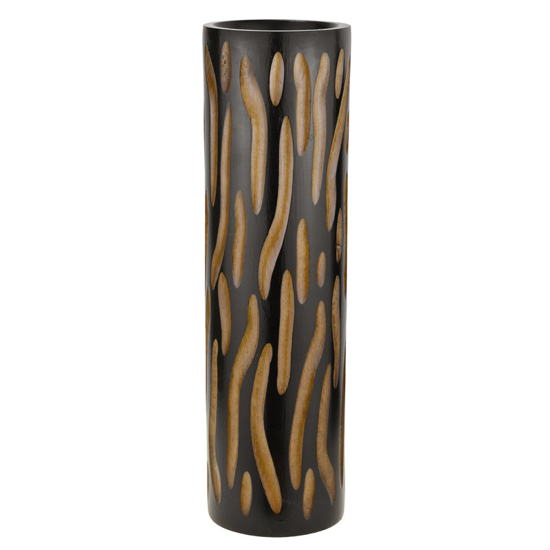 Vase de table en bois 14 po Thylane