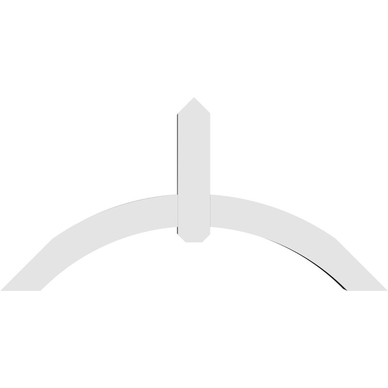 Support pour pignon en PVC Archdale, H 24 po x l 48 po (pas: 12/12), P 4 po x F 4 po