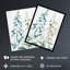 Blue Foxglove Flowers Modern Watercolour Wall Art Print