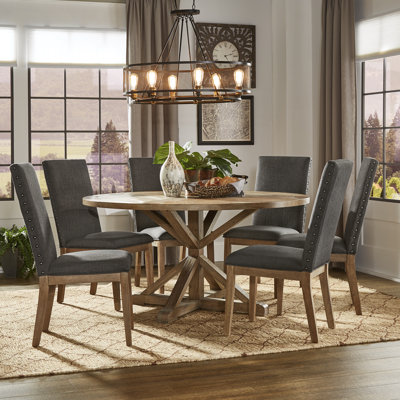 Ashbaugh 6 - Person Pedestal Dining Set