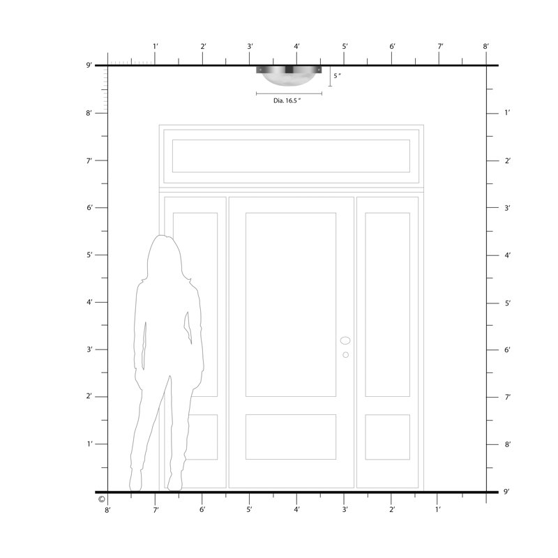 Glass Flush Mount, Brushed Nickel