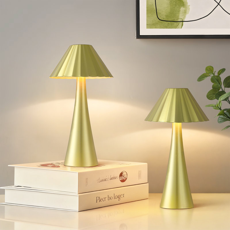 Nelie 10.5" Hardware Led Table Lamp, Green