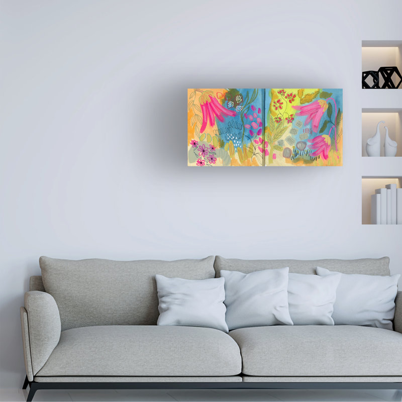 Art mural sur toile tendue - Suzanne Allard "Spread 17", décoration murale pour le salon, la chambre à coucher ou le bureau - 24 x 47