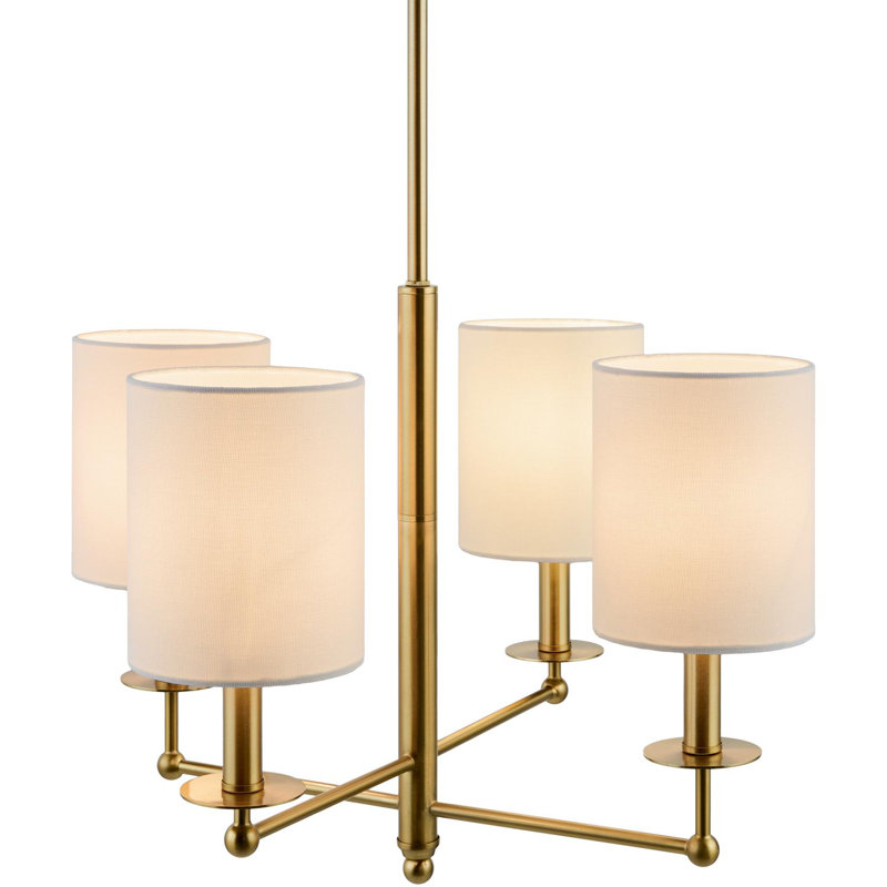 Lacey Iron 6-Light Chandelier, 16" H x 20" W x 20" D, 4