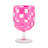 Pink Check Acrylic Water Goblets-128144499