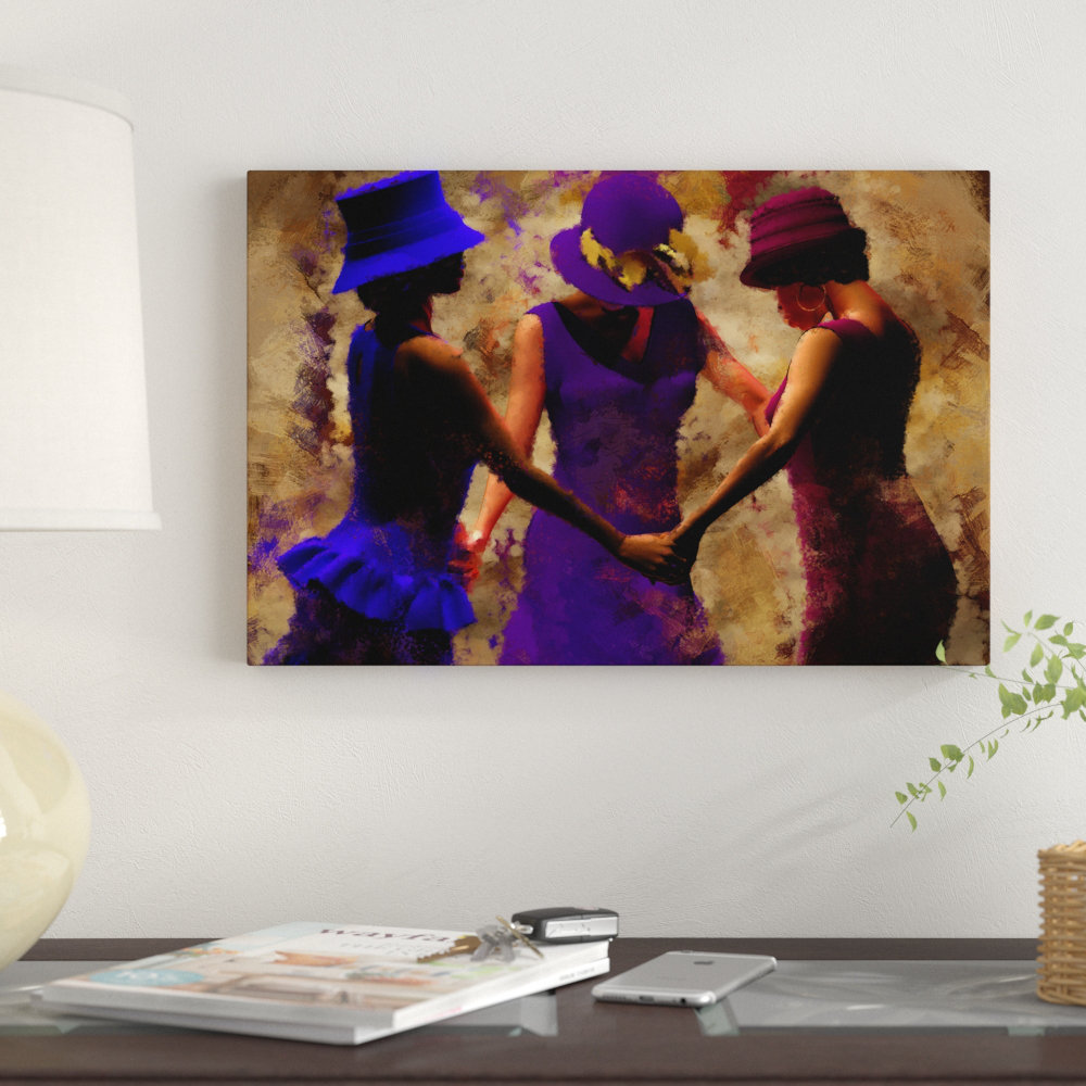 'Gathered in My Name 4 Religious African American' Graphic Art Print on Canvas Winston Porter