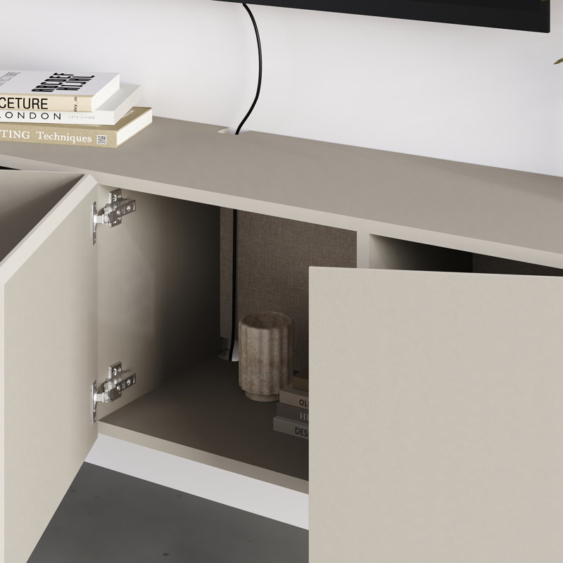 Unfinished TV Stand for TVs up to 65", Sandstone