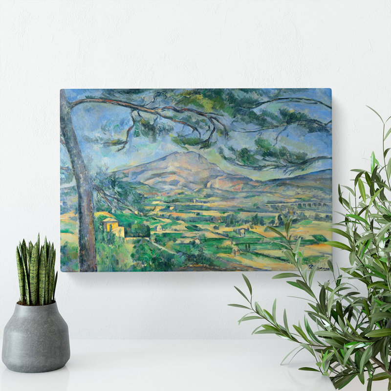 Mont Sainte-Victoire Vol.9 by Paul Cezanne - Wrapped Canvas Painting, 50cm H x 76cm W x 3cm D