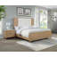 Modern 1Pc Nightstand With Engineered Stone Top