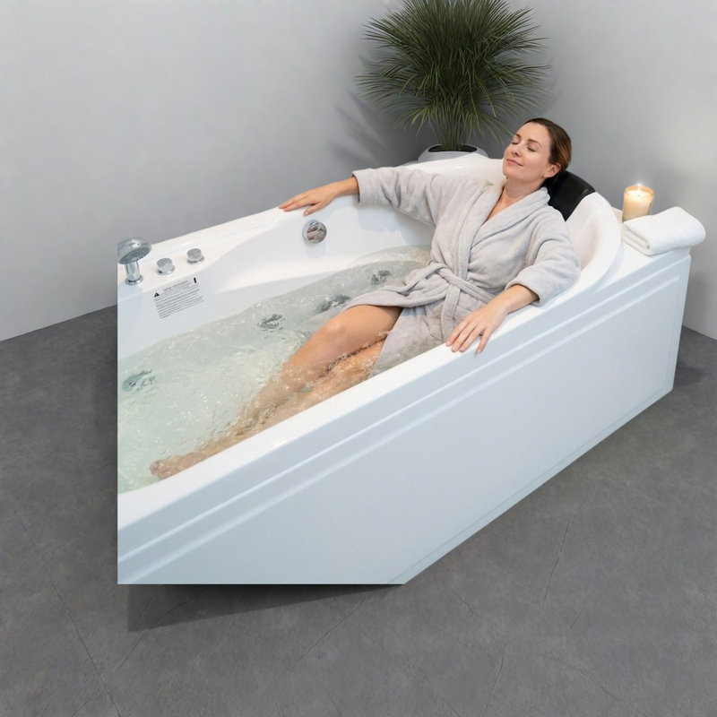 Baignoire à hydromassage et bain tourbillon