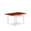 L'ensemble de table de salle à manger 3 pièces pour petits espaces comprend une table de salle à manger rectangulaire avec Dropleaf et 2 chaises en bois, babeurre et cerise-1575264149-1575264150-1575264232