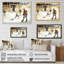 Enfants jouant au hockey sur la patinoire II - Impression sur toile-86492087-86492088