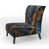 Blue/Gold/Black Polyester Blend