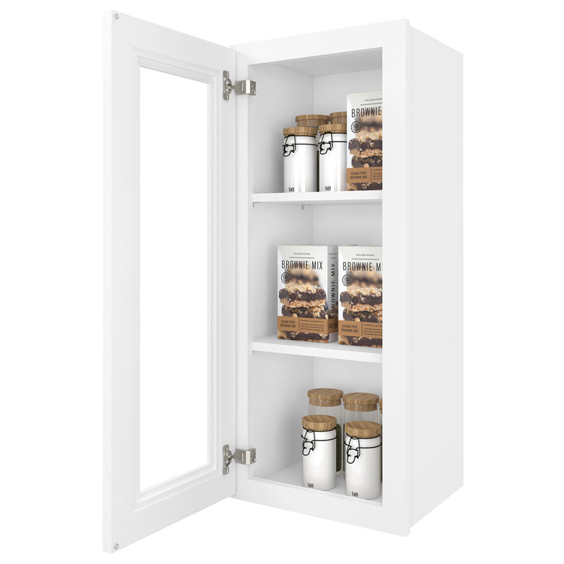 Cozy Design 15'' W Plywood Standard Wall Cabinet, 36" H x 15" W, Traditional White