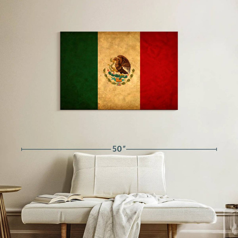 Drapeau mexicain Borges, H 24 po x l 36 po