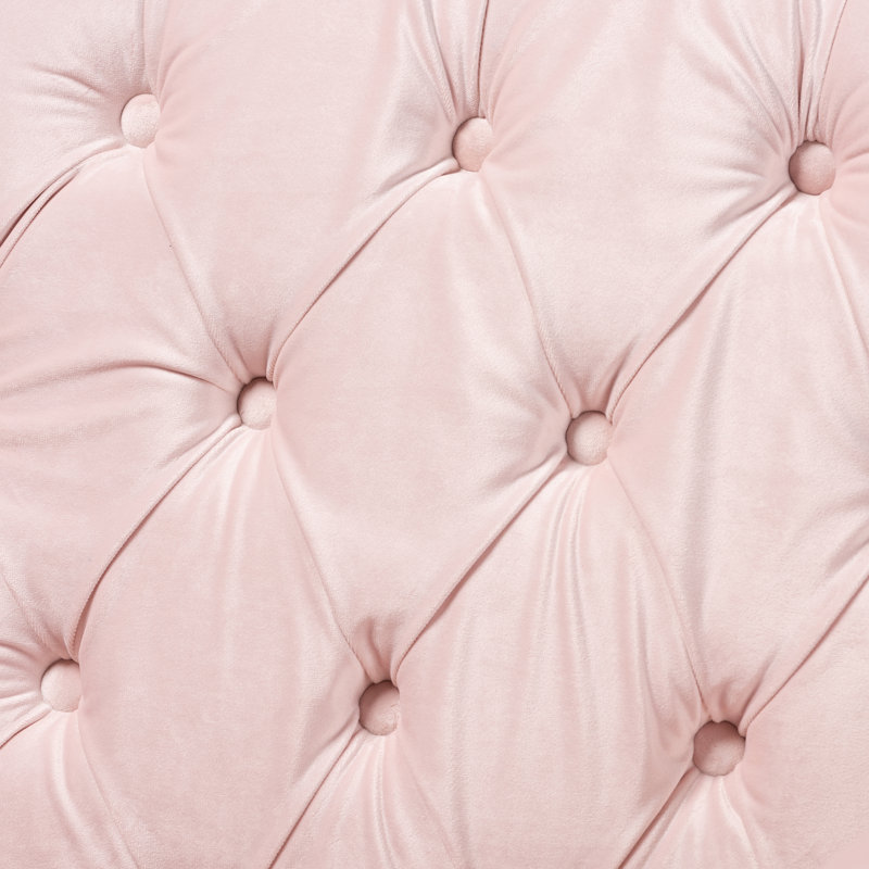 Velvet Armchair, Pink