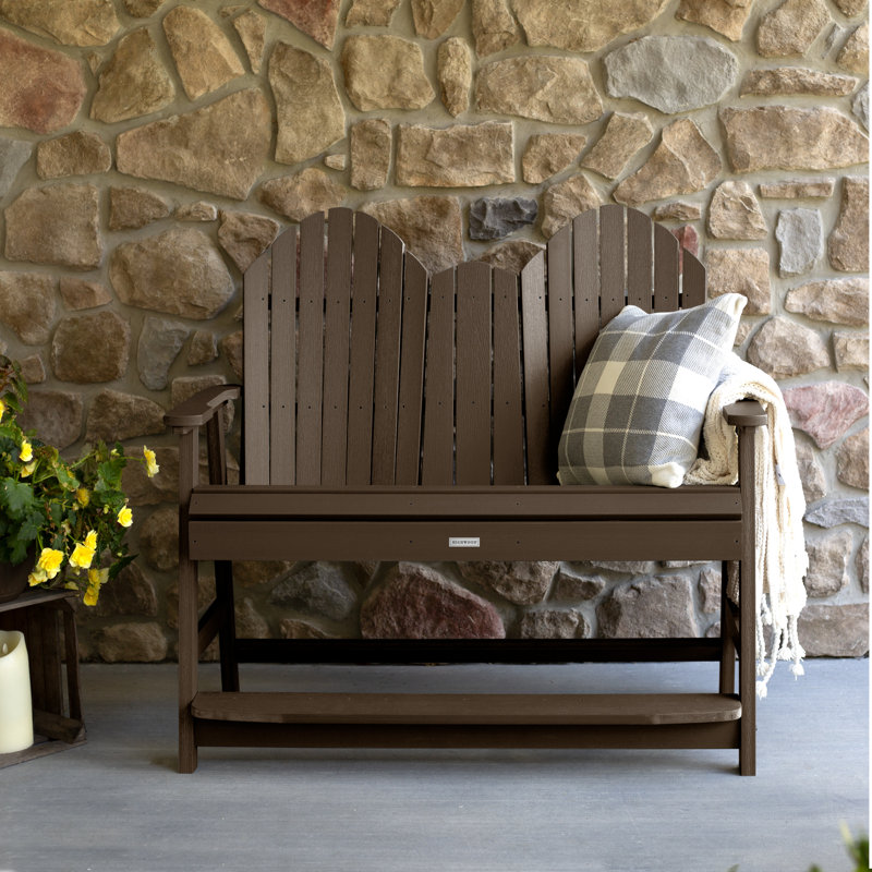 Banc d'extérieur 4 pi Cadha, Gland de chêne vieilli