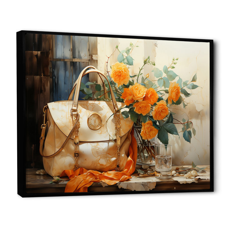Impression sur toile Minimalim Beige II, Cadre flottant noir, H 12 po x l 20 po x P 1 po