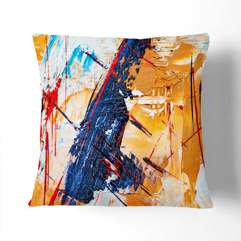 Abstract Square Throw Cushion, 55 x 55 cm