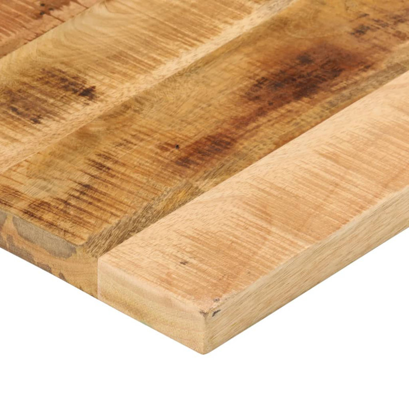 Table Top Solid Wood Rough Mango, 2.5cm H x 120cm W x 50cm D