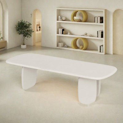 Eco-friendly dining table in Cream style