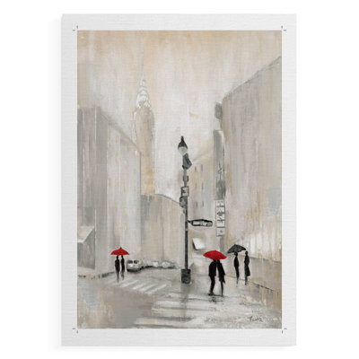 New York Shadows - Impression sur toile seulement - NON-CADRE