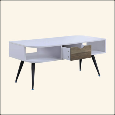 Rectangular Coffee Table With 1 Storage Drawer