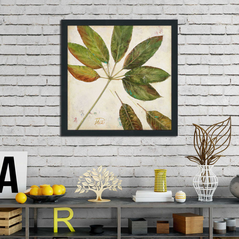Organic III par Patricia Pinto - Peinture, Cadre espresso, H 37,5 po x l 37,5 po x P 1 po