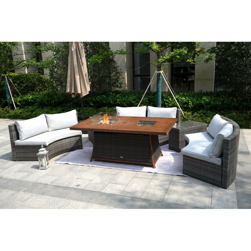 6 - Person Patio Conversation Set with Cushions