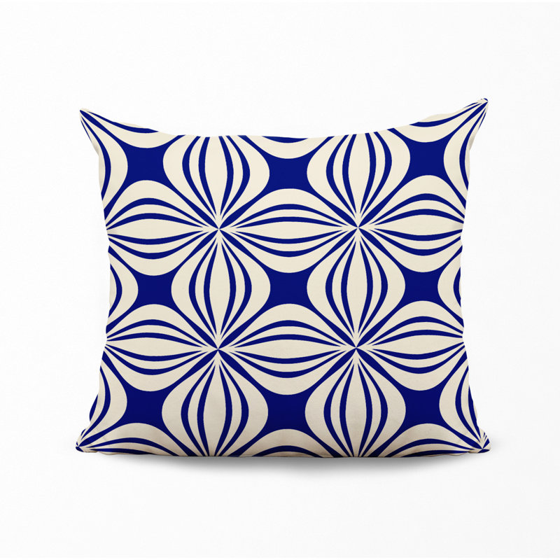 Housse et insert de coussin décoratif en polyester, L 15 po x H 15 po, Bleu marine