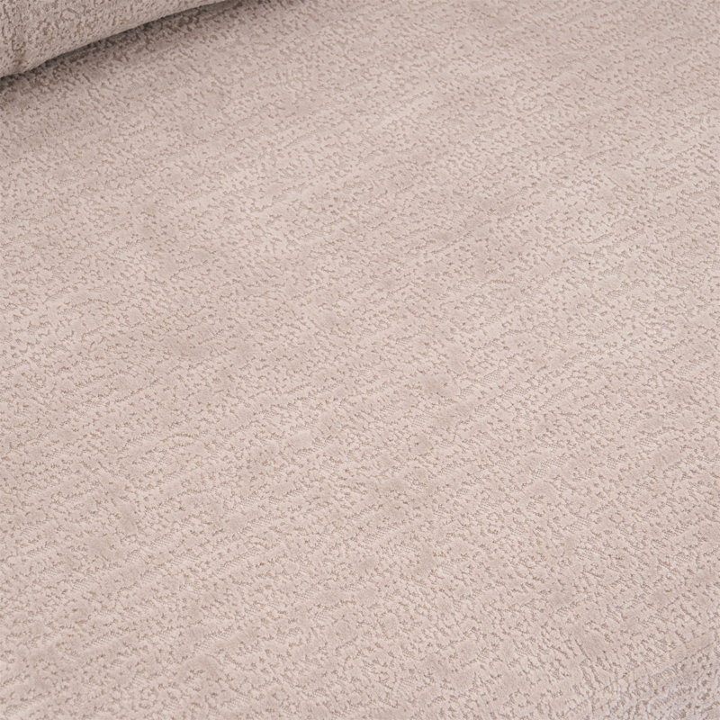 Causeuse courbée beige chaud LY-025S: sans assemblage