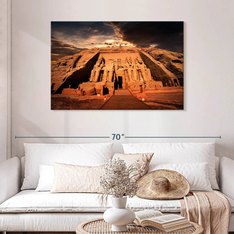 Adella Abu Simbel Temples, 30" H x 45" W