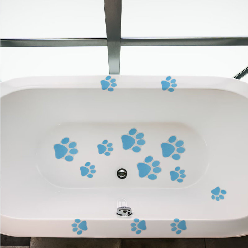 Autocollants de baignoire antidérapants 20 pièces Tapis de douche antidérapants adhésifs avec grattoir pour baignoire de salle de bain