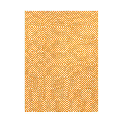 Dazzler Geometric Area Rug in Orange