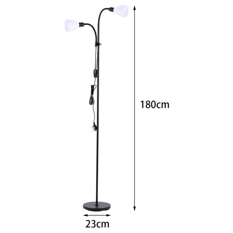 Paignt 180cm Tree Floor Lamp, Black