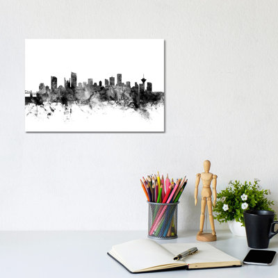 Vancouver, Canada In Black And White by Michael Tompsett - Wrapped Canvas Gallery-Wrapped Canvas Giclée