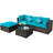 Eckfried 4 - Person Patio Conversation Set with Cushions-495083037