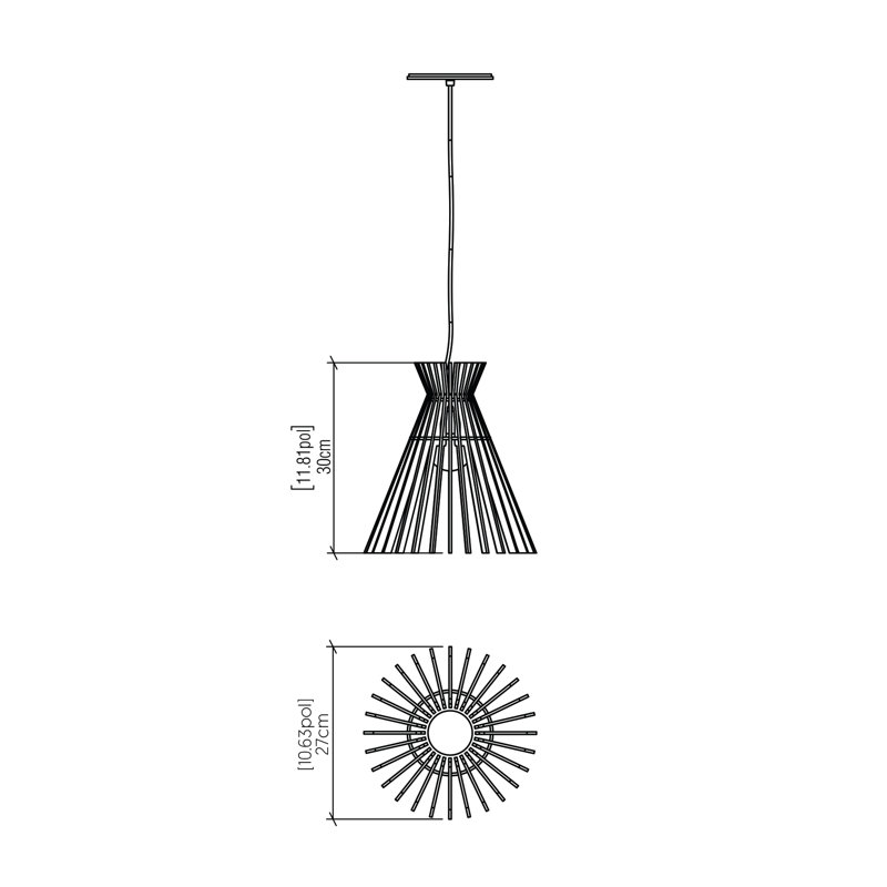Stecche Di Legno 1 - Light Pendant, Sand, Sand
